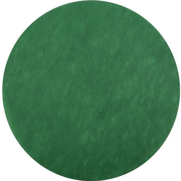 Set de table Rond uni Vert Sapin x50