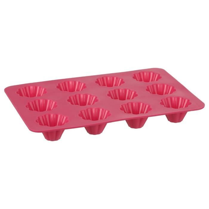 Secret de Gourmet - Moule 12 minis brioches en silicone médium Framboise