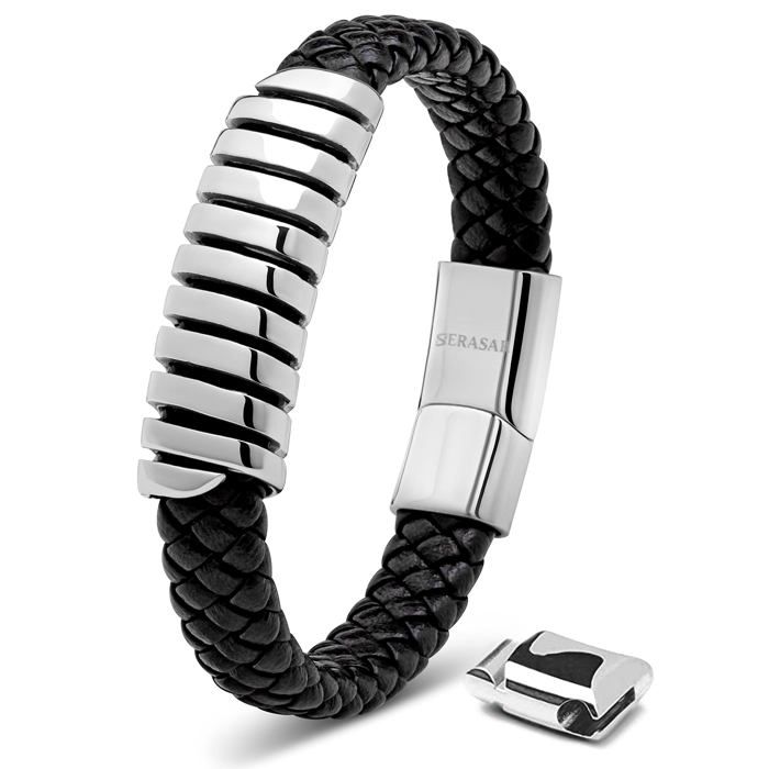 SERASAR | Bracelet en Cuir pour Homme \