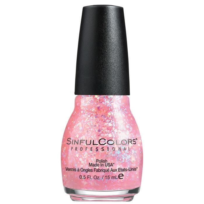 SINFUL Vernis à ongles n° 830 Pinky Glitter - 15 ml