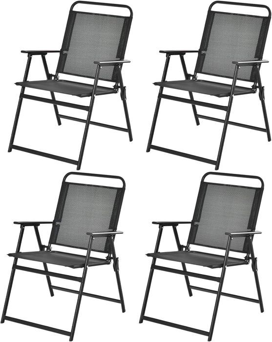 GIANTEX Lot De 3 Chaises De Plage Pliantes Rose – 5 Positions, Dossier Haut, Table Enroulable, Porte-Gobelets, Charge Max 136 Kg