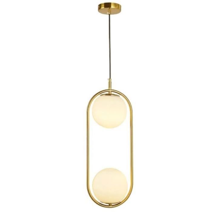 Or Spoutnik Lustre 6-lumières Moderne Laiton Brossé Suspension Luminaire Avec Blanc Globe Verre Ombre Industriel Plafonnier Intérieur Pour Chambre Salle à Manger-Golden. 6 lumière