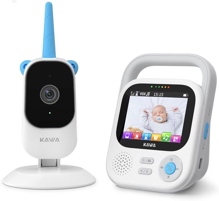 Moniteur Bébé avec Caméra, Vision Nocturne, Audio Bidirectionnel, Mode ...