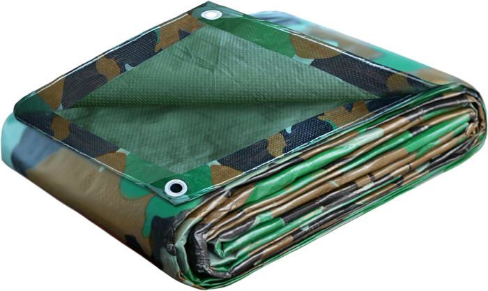 Bâche De Survie Camouflée MTP - Tente De Camping Armée - Surplus - Neuf