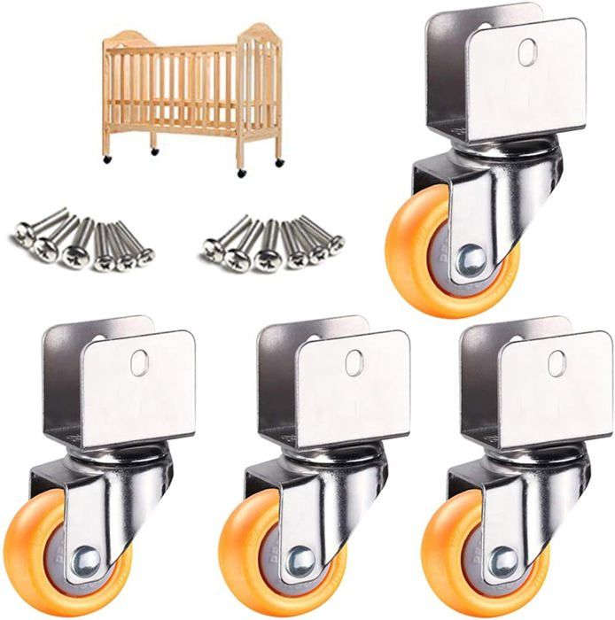 2 Pcs Radiateur Électrique Support en Forme de U Roulettes Support de Pied de Radiateur Électrique Support Réglable avec Roues pour Mouvement Facile BL