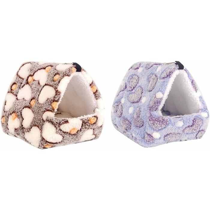 Comparer les prix de Maison suspendue pour petits animaux 2 pcs nid en coton chaud pour hamster hrisson gerbils cureuils VHV