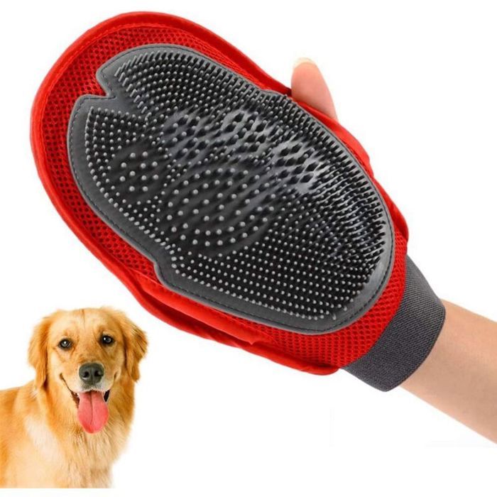 Meilleurs prix pour Gants pour Chien Gant Brosse Chat Gant Toilettage Animaux Gant de Toilettage Massage Gant de toilettage 2 en 1 pour Animal PZCC