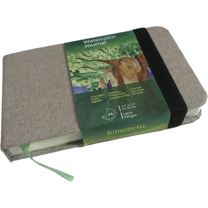 Carnet de croquis aquarelle 12 x12cm,300g/m²100% coton,pressé à froid Carnet de croquis aquarelle 12 x12cm,300g/m²100% coton,pressé à froid