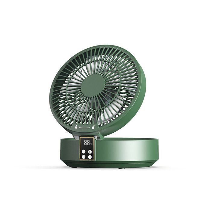 Ventilateur de Table avec Telecommande Ventilateur USB Rechargeable 3 Vitesses Idéal pour Chambre à Coucher Maison vert - Tomasortel