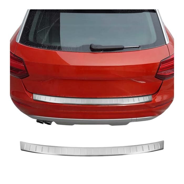 Protection Seuil De Pare-chocs Arrière En Fibre De Carbone Chromé - Compatible Mercedes Vito W447 (2014-2021) - Facile à Poser