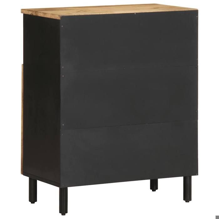 Promotion mai * Buffet bahut - Armoire de rangement - 60x33 5x75 cm bois de manguier brut massif EU66294018653