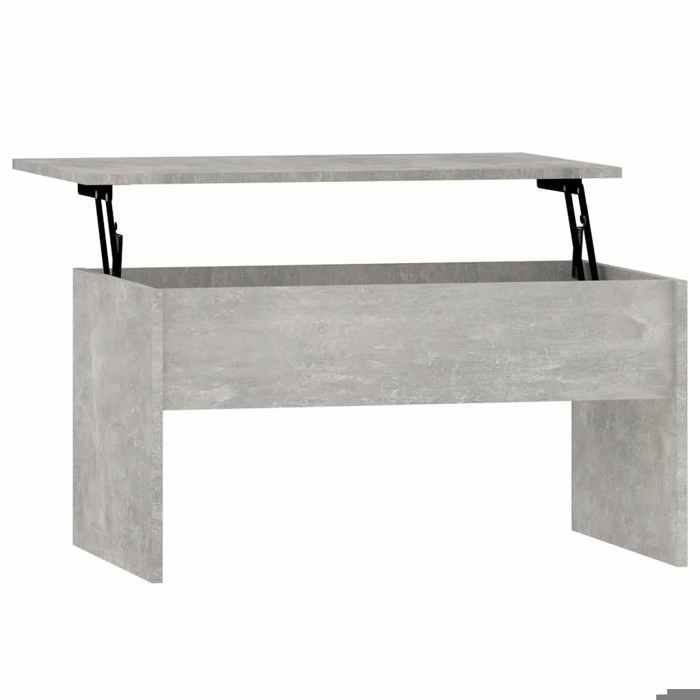 CLARENCE® Table basse - Petite Table dappoint - gris béton 80x505x415 cm bois dingénierie ll4389