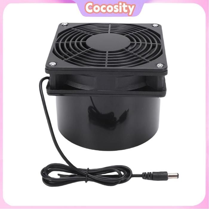 Ventilateur Déchappement à énergie Solaire Ventilateur Grenier Solaire Rond ABS pour Cuisine en Serre du Sous-sol - Cocosity