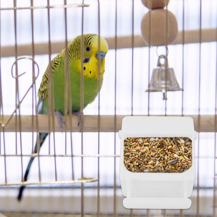 6pcs Conteneur de Nourriture pour Oiseaux Mangeoire Anti-Éclaboussures pour Perroquet