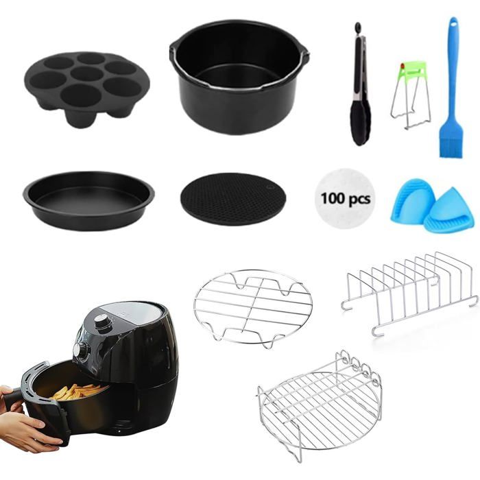 3 Accessoires En Silicone Pour Friteuse à Air Ninja Foodi FlexDrawer AF500DE/AF500EU - Revêtements Anti-Graisse