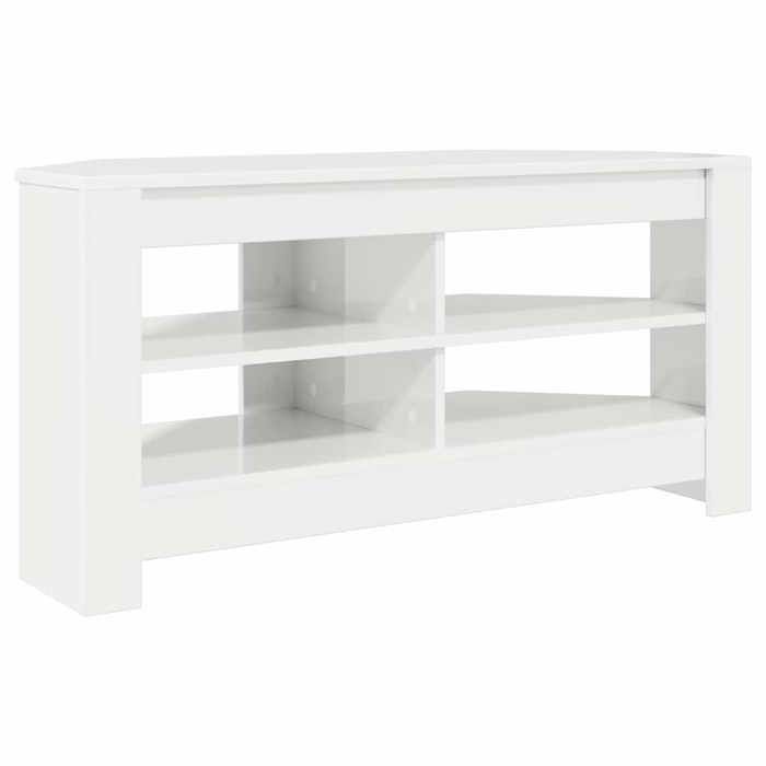 En solde Meuble HiFi dAngle - CLOUD - Meuble Télé Bas - Blanc brillant 102x405x45 cm LL5600