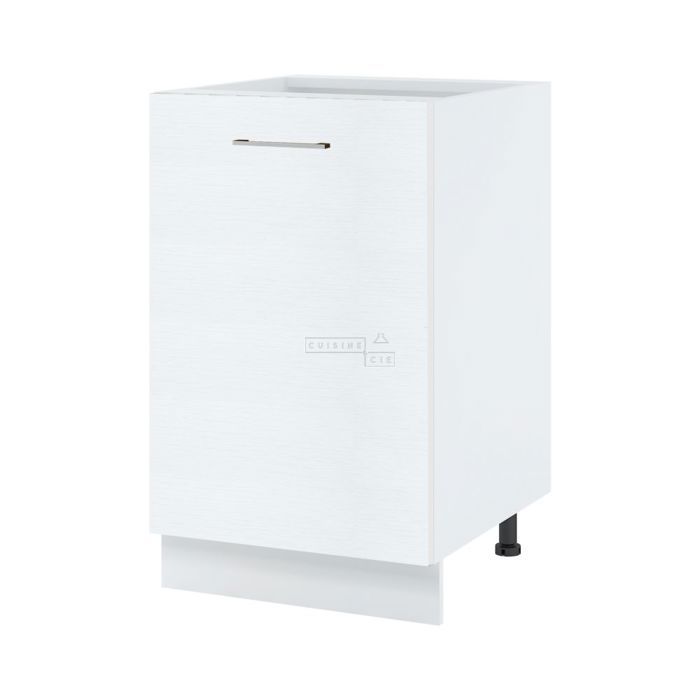 Meuble bas de cuisine Bellissi Blanc 1 porte L 50 cm - Cuisineandcie