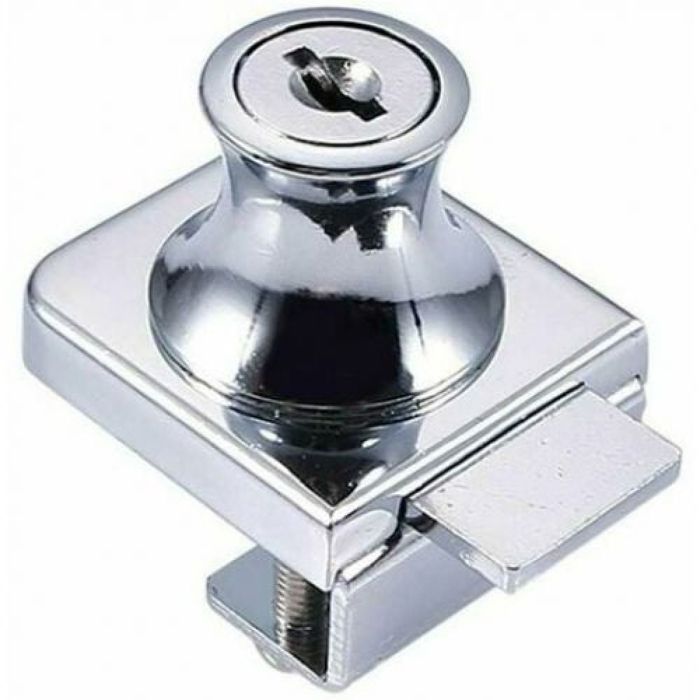 Serrure De Porte En Verre Serrure En Acier Chromé Serrure De Porte En Verre Serrure De Vitrine De Serrure De Porte En Verre