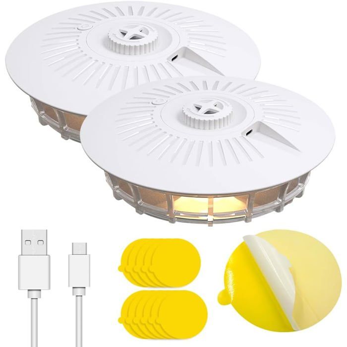 Pack de 2 Pièges à Puces Piège à Puces en Dôme Piège à Punaises de lit et piège à Lampe à puces Anti puces Maison