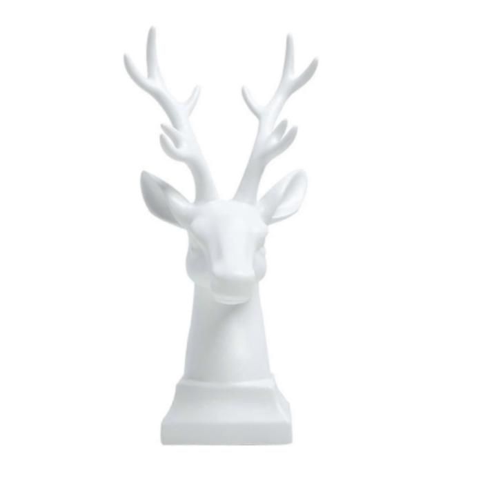1 Figurine de cerf décoration céramique style nordique pour salon bureau étagère .