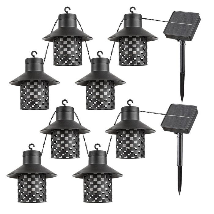 Lampe solaire dextérieur - RABALUX - Noir - 29x31 5x11 5 cm - LED intégrée - Utilisation extérieure - 2 lots