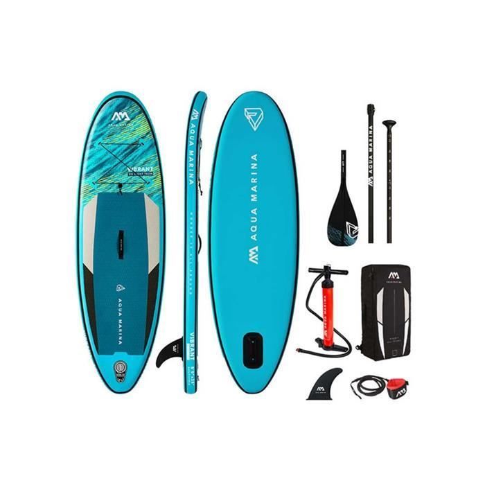 Stand Up Paddle gonflable AQUA MARINA Vibrant Blanc Cdiscount Sport