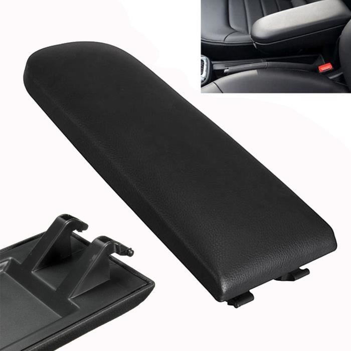 Couvercle D'accoudoir de Console Centrale en Cuir Noir pour Audi A3 8P