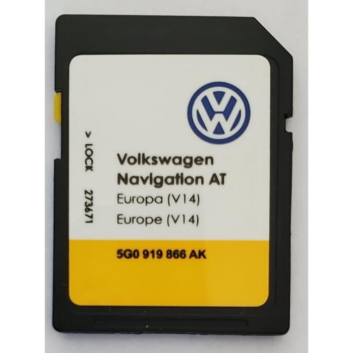 Carte SD Europe - Navigation AT - VW Discover Media 1 MIB1 - v14 - 5G0919866AK
