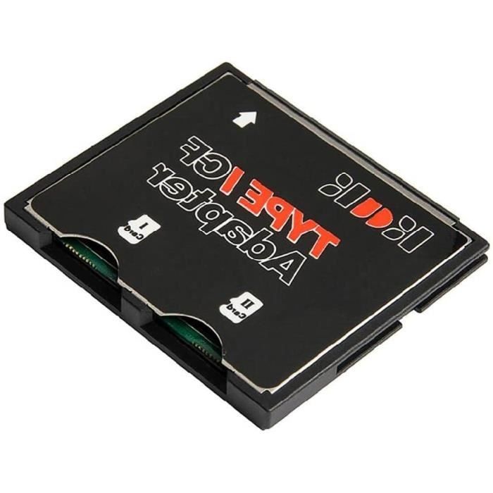 PratiqueDual Port SDXC TF vers Compact Flash Type 1 Adaptateur de lecteur  de carte mémoire Lecteur de carte Compact Flash Acc[A480] - Cdiscount  Appareil Photo
