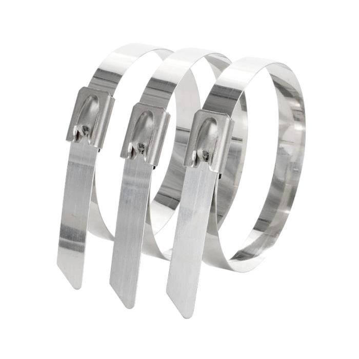 Attache Cable Inox50 Pièces Collier De Serrage InoxAttaches De Câble En Inox