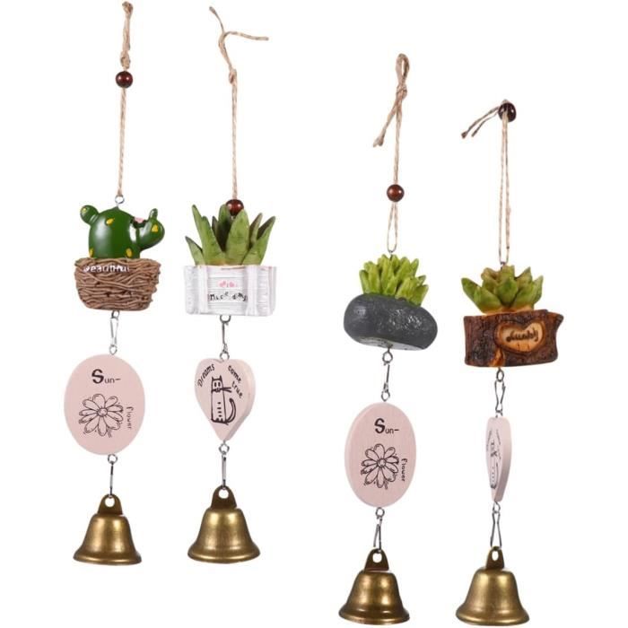 Carillon éolien Vintage En Métal Cheval - Décoration Jardin, Son Doux, Cuivre Rouge, 15 Tubes