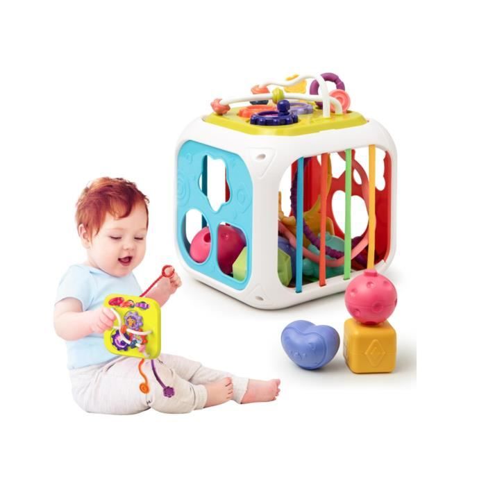 Souris à Empiler En Silicone Pour Bébé - 6 Pièces, Sans BPA, 15 Cm - Jouet De Motricité Et D'éveil - 8
