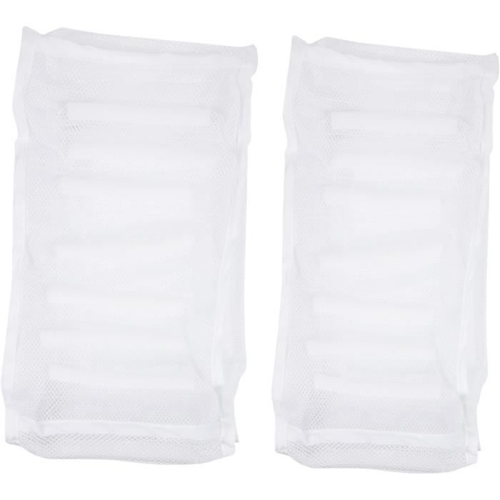 2 Sacs Nettoyage Chaussures Réutilisables - Protection Lavage Machine à Laver Avec Fermeture Éclair