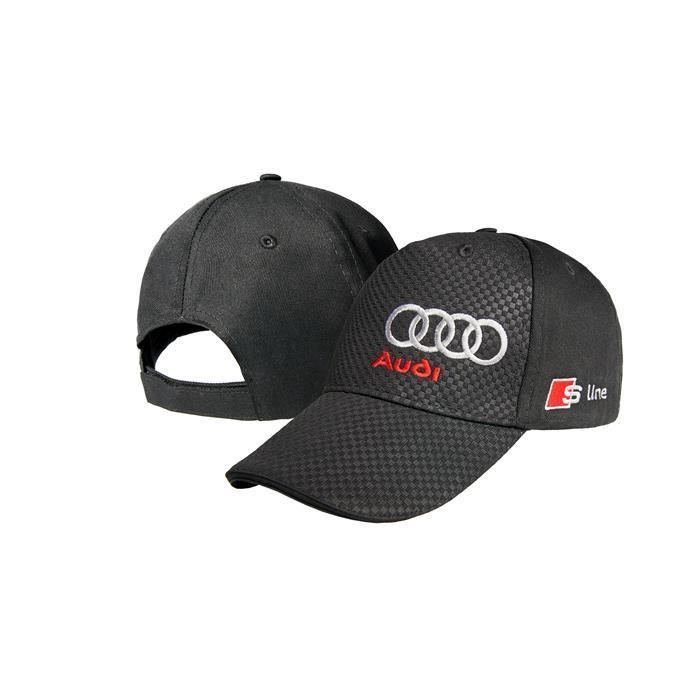 Noir Audi S Line équipe Casquette De Baseball Sport Motorsport Racing coton Vendeur Britannique 