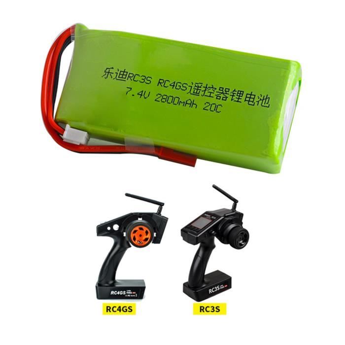 elxjarpower (2-Pack) 7.4V 2800mAh 20C Li-Polymer Battery Replacement for Radiolink