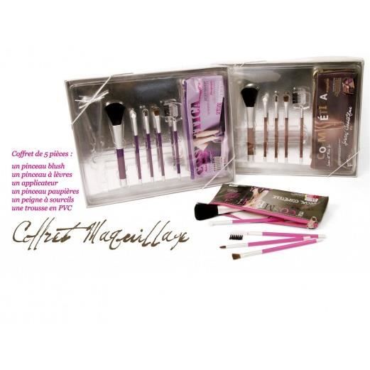 Set My Little Box Pince à Cheveux + Pinceau Maquillage Rose - Neuf Avec étiquettes, Cadeau Beauté Pratique