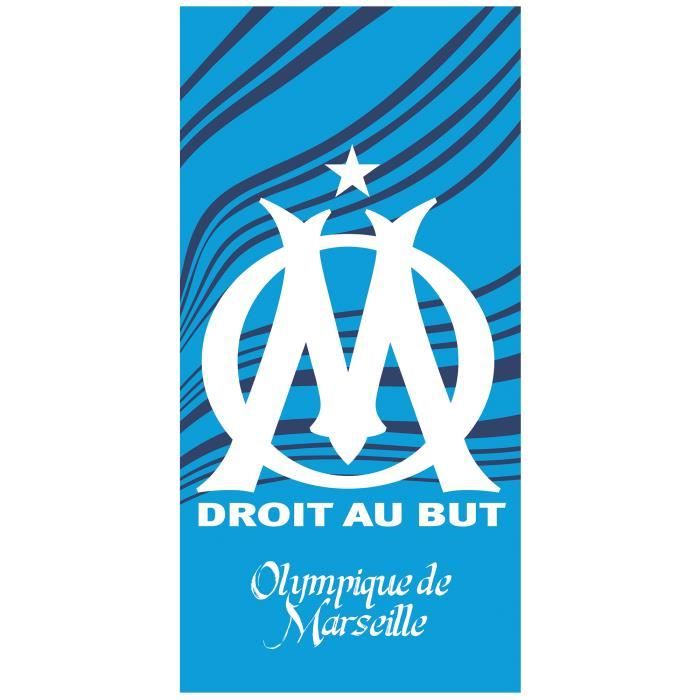 OLYMPIQUE DE MARSEILLE Drapeau OM 100 x 150 cm Collection officielle Football