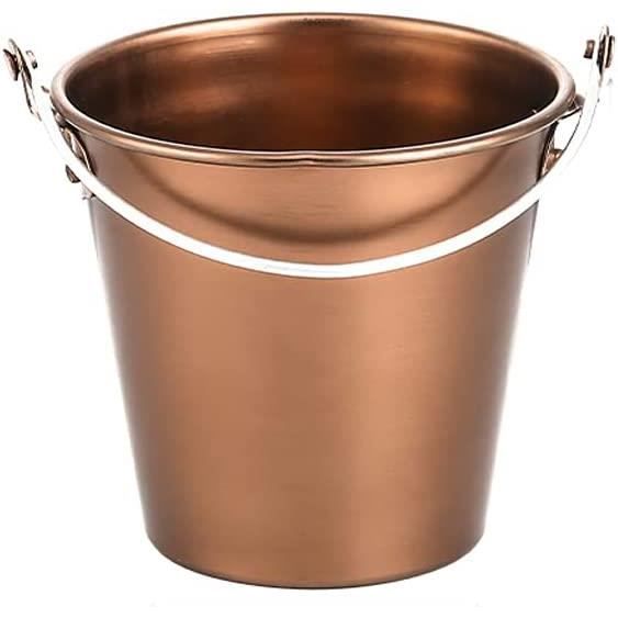 YOSOO Seau à Glace En Métal Seau à Bière Avec Poignée Latérale, élégant, Prévention De Bière