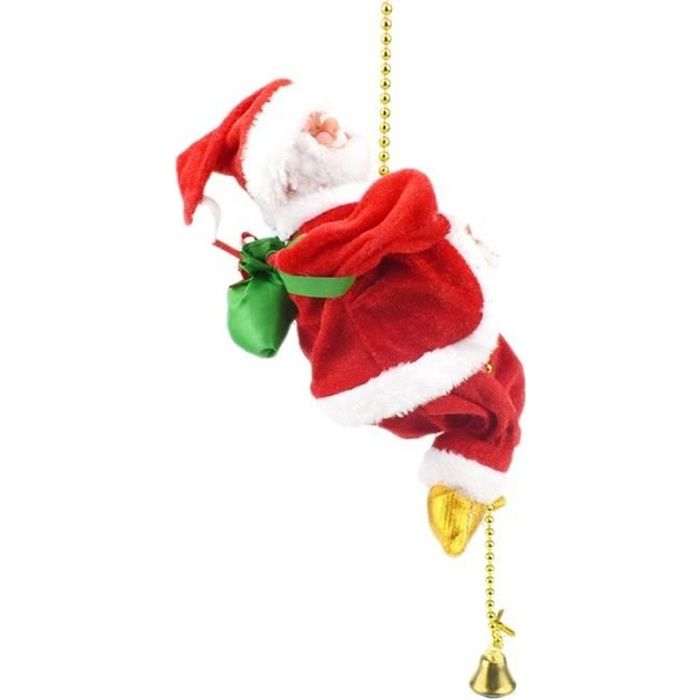 Père noël,Père Noël électrique Grimpeur avec Musique,Decoration