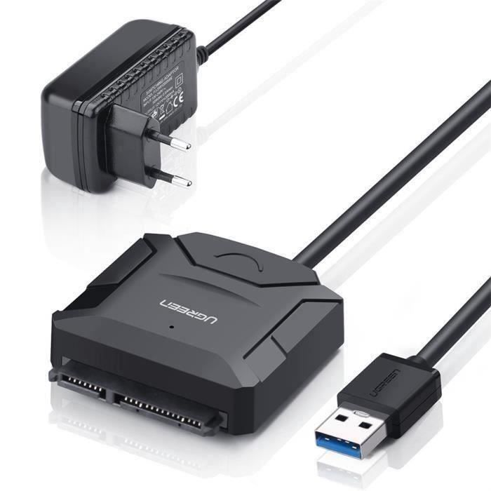 UGREEN USB Disque Dur Adapateur USB 3.0 vers SATA Câble 50cm pour 2.5 \