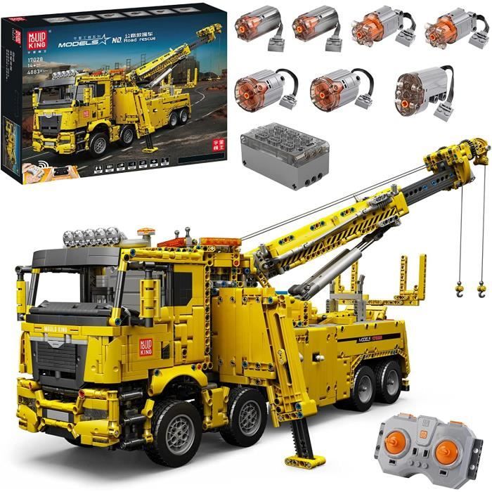 bloc de construction compatible camion de pompiers motorisé modèle assemblage brique enfants 4883 pcs.bazarland30