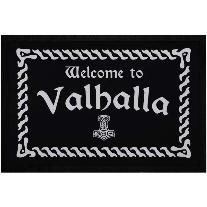 for-collectors-only Paillasson Welcome to Valhalla Viking Walhalla Paillasson la saleté Wenn Die Tür aufgeht Tapis Odin passwort Tapis Doormat 