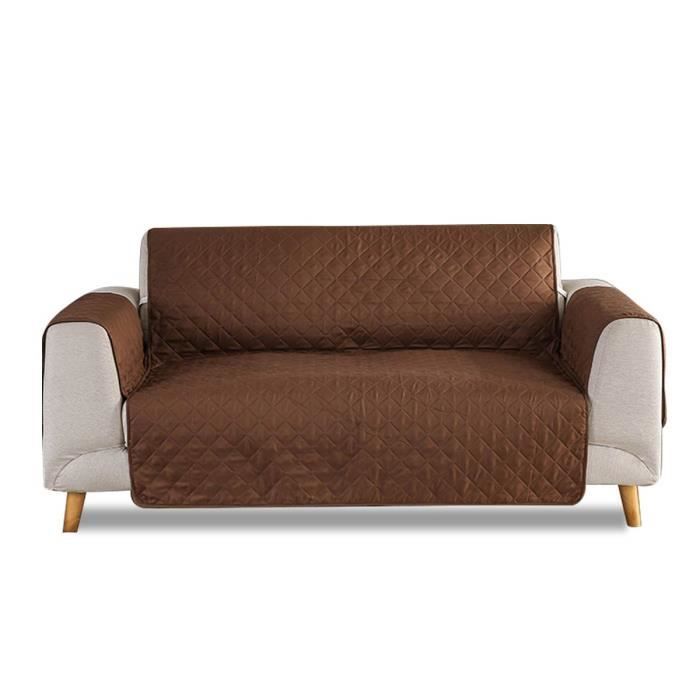 PETCUTE Housse de canap/é Housse Fauteuil Antid/érapant Prot/ège Canap/é Protecteur de canap/é pour Animaux de Compagnie Marron,Fauteuil
