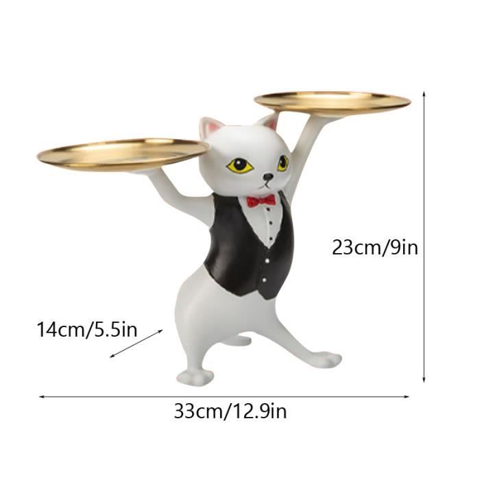 Figurine Chat Noir Dansant RACO – Tête Qui Bouge, Hauteur 23 Cm (Plastique, Décorative)