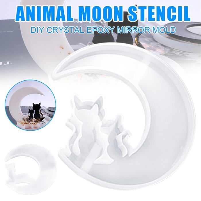 Noel Cerf Lune Chat Silicone Resine Moulage Moule Bijoux Epoxy Moule Artisanat A Cdiscount Beaux Arts Et Loisirs Creatifs