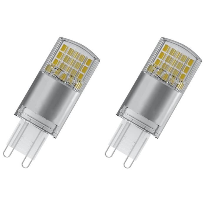 OSRAM Lot de 2 Ampoules capsule LED G9 dépolies 3,8 W équivalent à 40 W