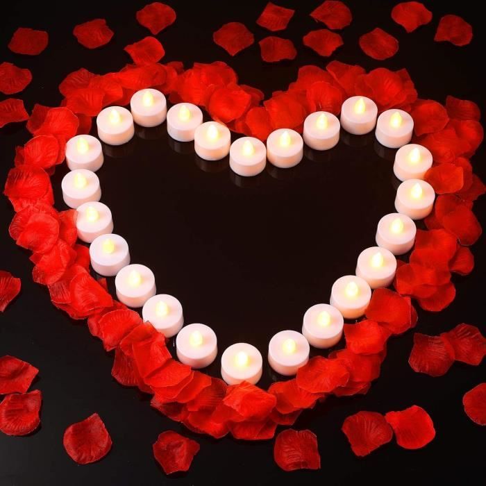 5000 Pièces Artificielles Pétales Rouge Tissu Non Tissé Mariage Saint Valentin Fete Decoration Petales De Rose 90965373