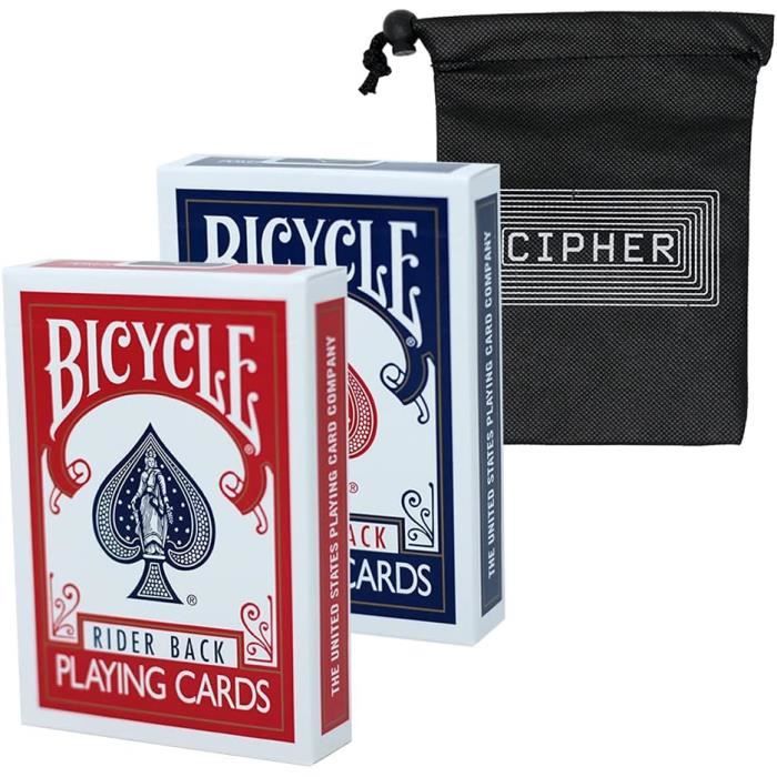 Bicycle Standard Rider Back Jeu De Cartes – 2 Jeux De Cartes Rouge Et ...