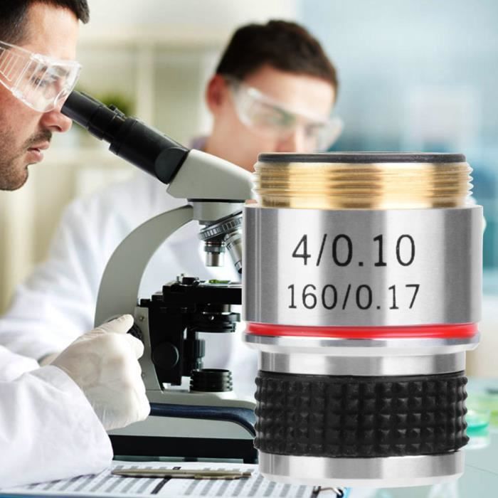 Objectif Microscope Achromatique 40X - Longueur Tube 160mm - Pour Biologie