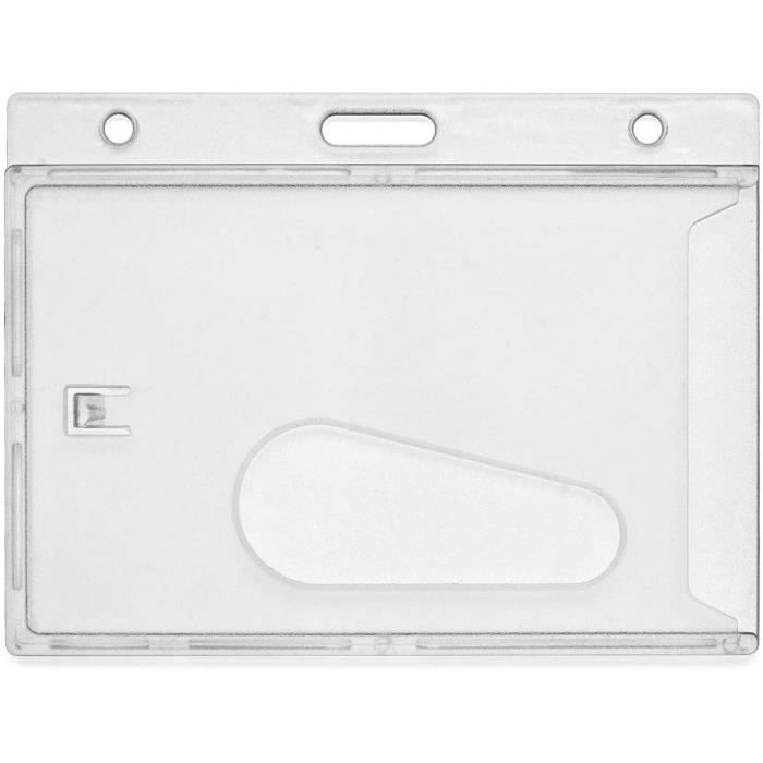 Lot de 200 cartes en PVC blanc, cartes d'identité professionnelles